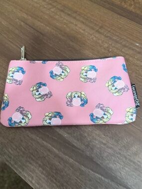 Loungefly Pink Bubblegum Harley Quinn Pattern Zip Pouch